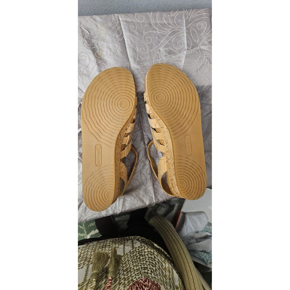 NEW BareTraps Cork Wedge Sandals in Natural Tan - Picture 6 of 8